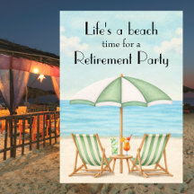 Vintage Life's a Beach Sessel Cocktail Ruhestand 