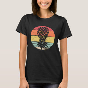 Vintage Lifestyle Retro umgedrehtes Ananas-Schwing T-Shirt