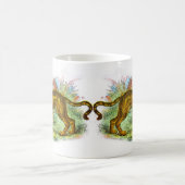 Vintage Liger- oder Löwenziger-Tierdarstellung Kaffeetasse (Mittel)
