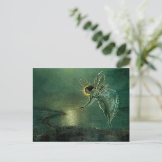 Vintage Light Fairy Postcard Postkarte (Stehend Vorderseite)