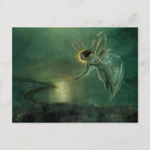 Vintage Light Fairy Postcard Postkarte