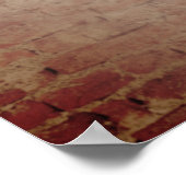 Vintage Lightbulbs Brick 20x28 Wedding Poster (Ecke)