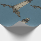 Vintage lighthouse pattern geschenkpapier (Ecke)