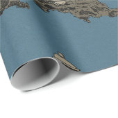 Vintage lighthouse pattern geschenkpapier (Rolleneckpunkt)