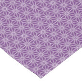 Vintage Lila Ayame Asanoha Japan Muster Art Tischdecke (Schrägansicht)