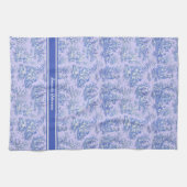 Vintage lila Blautafel Geschirrtuch (Horizontal)