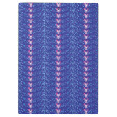 Vintage Lila Blumenmuster Klemmbrett (Rückseite)