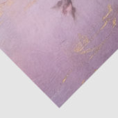 Vintage lila englische Rose Bouquet Goldfolie Seidenpapier (Ausschnitt)