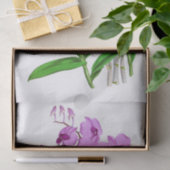 Vintage Lila Exotic Orchid-Blume Dekoupage Seidenpapier (Geschenk)