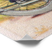 Vintage Lila F.N.-Motorraddruck Poster (Ecke)