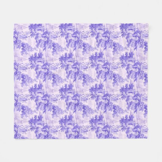 Vintage lila Freude Fleecedecke (Vorderseite (Horizontal))