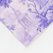 Vintage lila Freude Fleecedecke (Ecke)