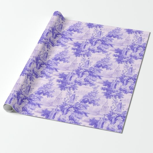 Vintage lila Freude Geschenkpapier (Ungerollt)