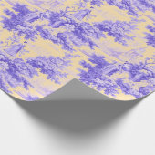 Vintage lila Freude Geschenkpapier (Ecke)