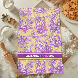 Vintage, lila, gelbliche Joule Geschirrtuch