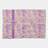 Vintage, lila, gelbliche Joule Geschirrtuch (Horizontal)