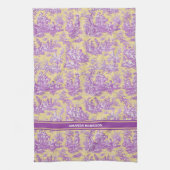 Vintage, lila, gelbliche Joule Geschirrtuch (Vertikal)