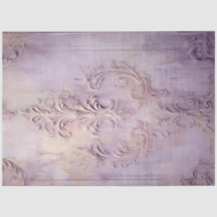 Vintage lila Grundierwand Goldfolie Barock Seidenpapier