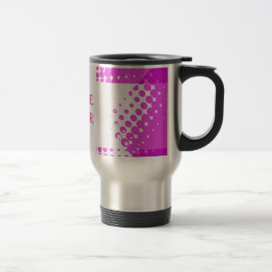 Vintage lila Halbton-Stern Reisebecher