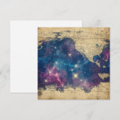 Vintage Lila Himmelsweltkarte (6) (Vorne/Hinten)