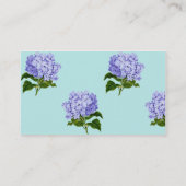 Vintage Lila Hydrangea-Visitenkarten Visitenkarte (Rückseite)