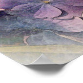 Vintage Lila HydrangeasFotokunst Poster (Ecke)