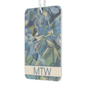 Vintage Lila Irische Blume Blumenmonogramm Autolufterfrischer (Links)