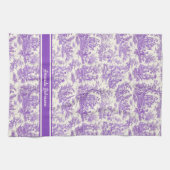Vintage lila Jouiletafel Geschirrtuch (Horizontal)