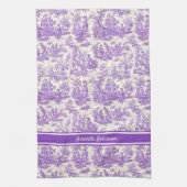 Vintage lila Jouiletafel Geschirrtuch (Vertikal)