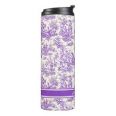 Vintage lila Jouiletafel Thermosbecher (Nach links gedreht)