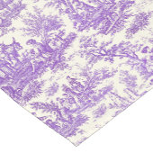 Vintage lila Jouy Kurzer Tischläufer (Ecke)