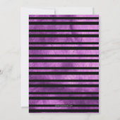 Vintage Lila Käfer-Ballonfahrt mit Abschluss Einladung (Rückseite)