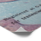 Vintage Lila Menschen essen Poster (Ecke)