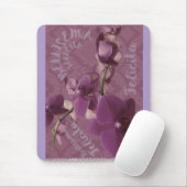 Vintage lila Orchidee Mousepad (Mit Mouse)