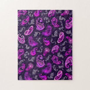 Vintage Lila Paisley Puzzle