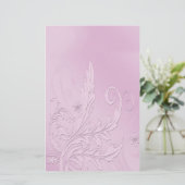 Vintage Lila Passionsblume Briefpapier (Stehend Vorderseite)