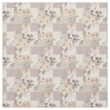 Vintage Lila-Patchwork-Quilt Cottagecore