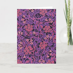 Vintage Lila Rosa Jasmin von William Morris Karte