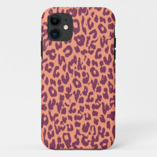 Vintage Lila Rosa Leopardendruckhaut iPhone 11 Hülle