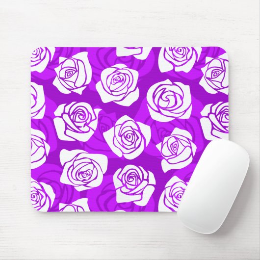 Vintage lila Rose Mousepad (Mit Mouse)