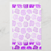 Vintage lila Rose Papier (Vorne/Hinten)