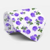 Vintage lila Rosen Krawatte (Gerollt)