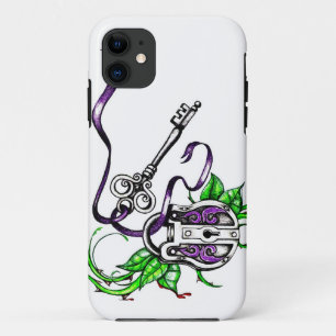 Vintage lila Schloss- und Schlüsselkonstruktion Case-Mate iPhone Hülle