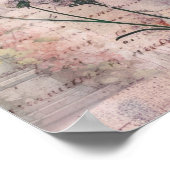 Vintage Lila Schmetterlinge Poster (Ecke)