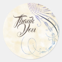 Vintage Lila Schnörkel bevorzugen Stickers