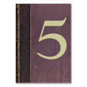 Vintage Lila Tischnummer (Vorderseite)