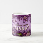 Vintage-Lila-Trauben-Frucht-Geschenk mit individue Kaffeetasse (Mittel)