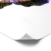 Vintage Lila- und Goldbarmherzigkeit Poster (Ecke)