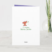 Vintage Lila White Iris Blume Sisterkarte Karte (Rückseite)