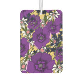 Vintage lila Wildblumen Autolufterfrischer (Rückseite)